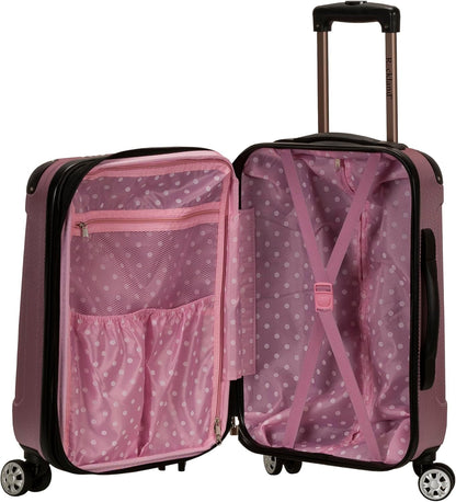 London Hardside Spinner Wheel Luggage, Champagne, Carry-On 20-Inch, 22"X13. 5"x10" (with wheels)