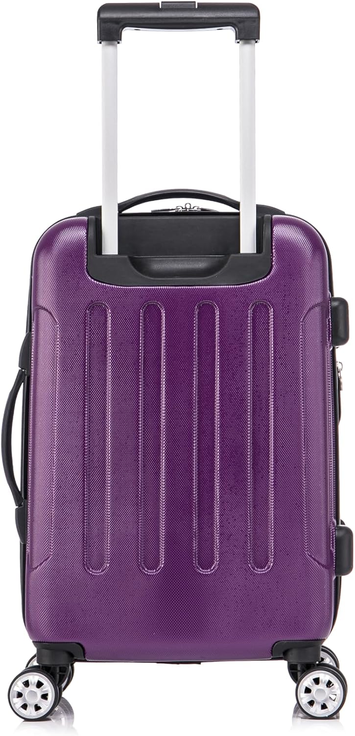 London Hardside Spinner Wheel Luggage, Champagne, Carry-On 20-Inch, 22"X13. 5"x10" (with wheels)