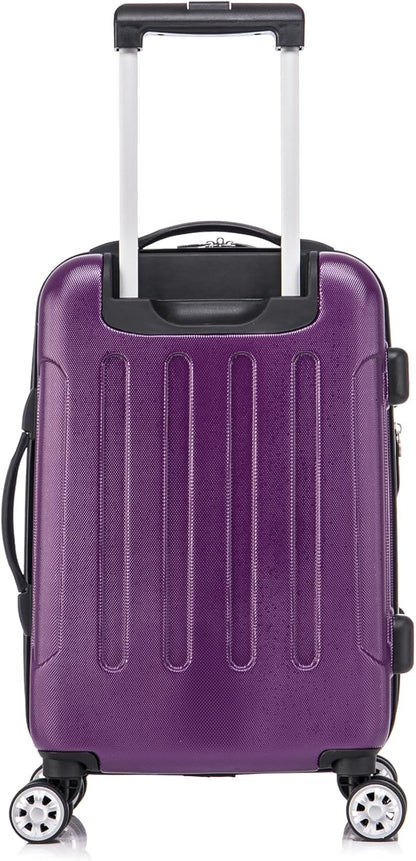London Hardside Spinner Wheel Luggage, Champagne, Carry-On 20-Inch, 22"X13. 5"x10" (with wheels)