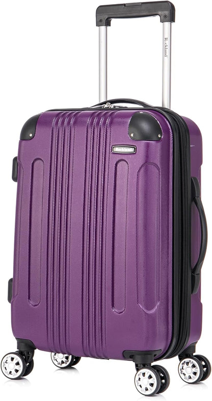 London Hardside Spinner Wheel Luggage, Champagne, Carry-On 20-Inch, 22"X13. 5"x10" (with wheels)