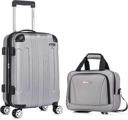 London Hardside Spinner Wheel Luggage, Champagne, Carry-On 20-Inch, 22"X13. 5"x10" (with wheels)
