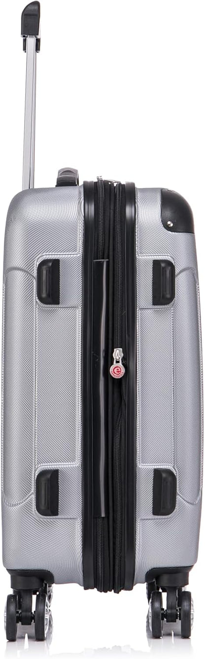 London Hardside Spinner Wheel Luggage, Champagne, Carry-On 20-Inch, 22"X13. 5"x10" (with wheels)