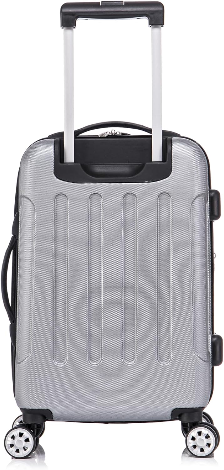 London Hardside Spinner Wheel Luggage, Champagne, Carry-On 20-Inch, 22"X13. 5"x10" (with wheels)