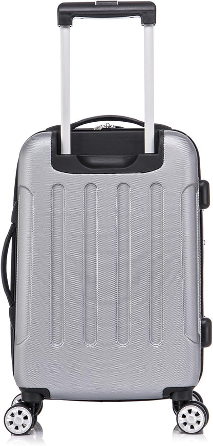 London Hardside Spinner Wheel Luggage, Champagne, Carry-On 20-Inch, 22"X13. 5"x10" (with wheels)
