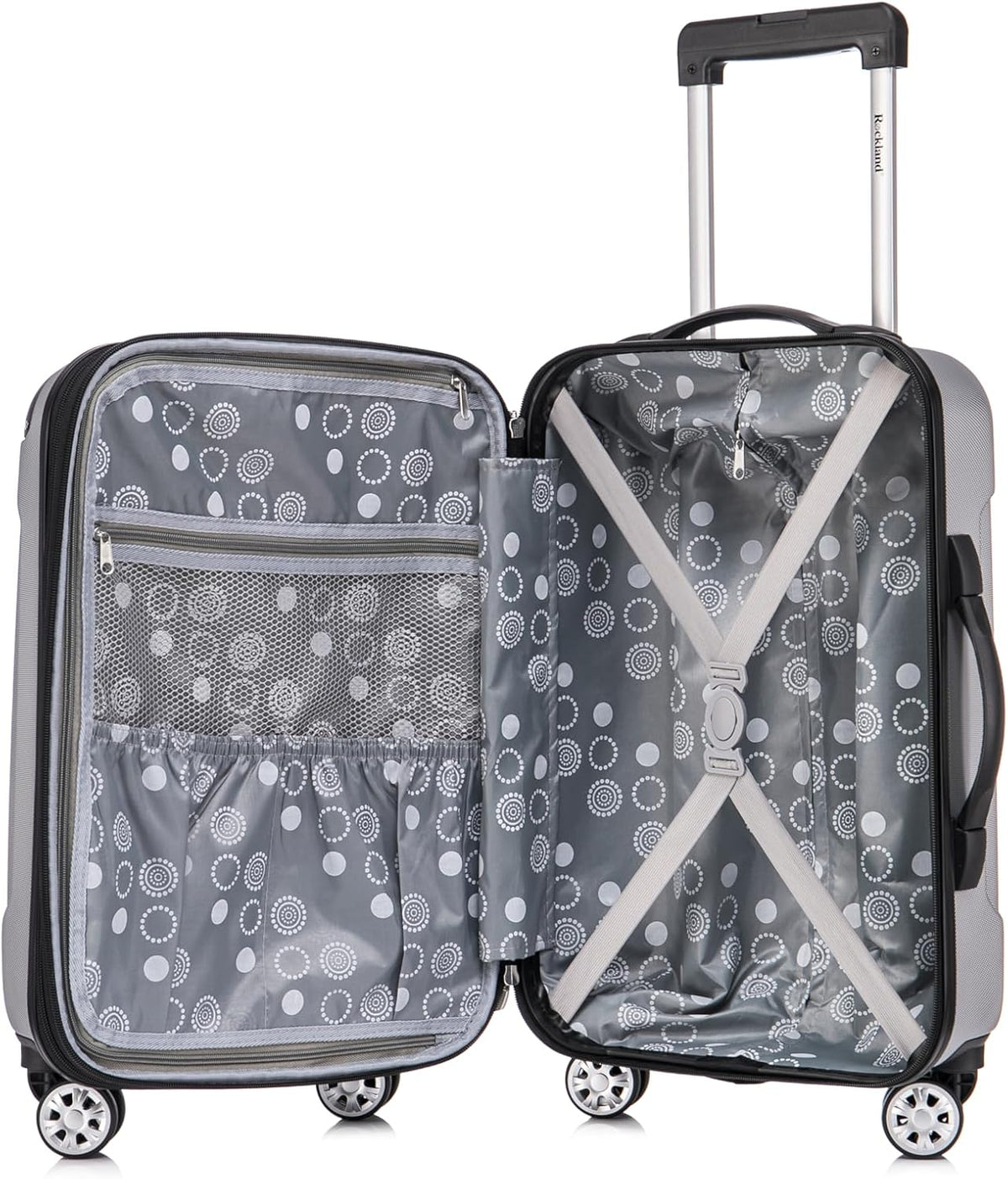 London Hardside Spinner Wheel Luggage, Champagne, Carry-On 20-Inch, 22"X13. 5"x10" (with wheels)