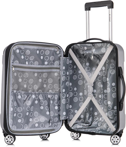 London Hardside Spinner Wheel Luggage, Champagne, Carry-On 20-Inch, 22"X13. 5"x10" (with wheels)