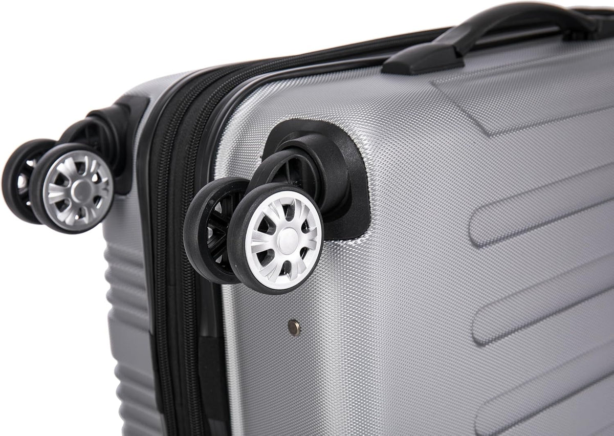 London Hardside Spinner Wheel Luggage, Champagne, Carry-On 20-Inch, 22"X13. 5"x10" (with wheels)