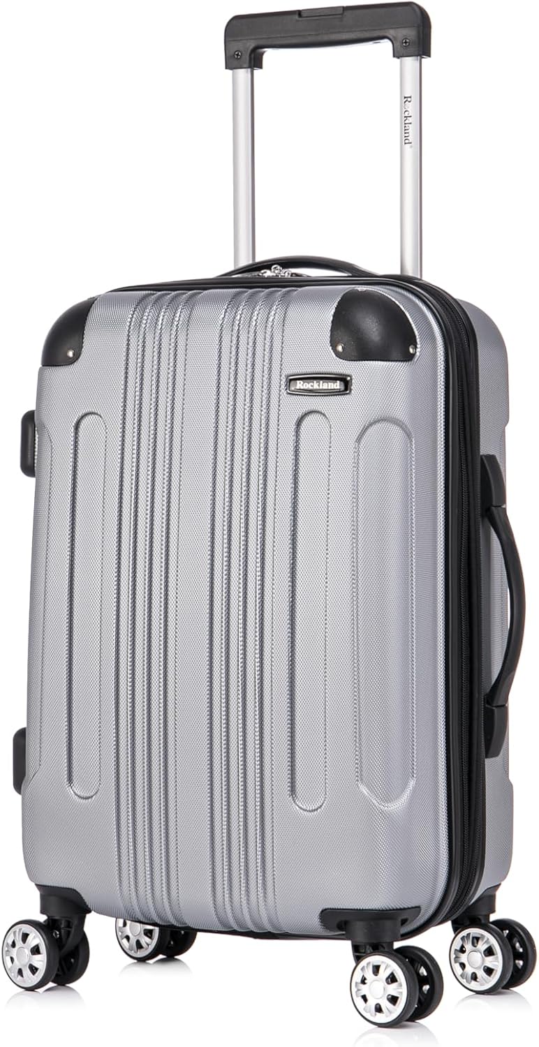 London Hardside Spinner Wheel Luggage, Champagne, Carry-On 20-Inch, 22"X13. 5"x10" (with wheels)