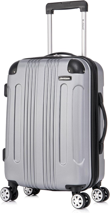 London Hardside Spinner Wheel Luggage, Champagne, Carry-On 20-Inch, 22"X13. 5"x10" (with wheels)