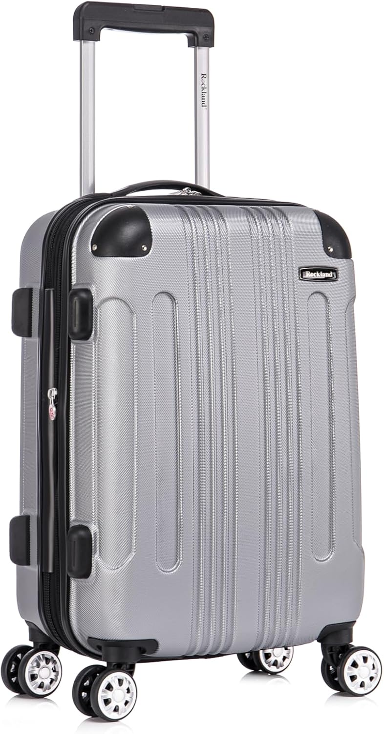 London Hardside Spinner Wheel Luggage, Champagne, Carry-On 20-Inch, 22"X13. 5"x10" (with wheels)