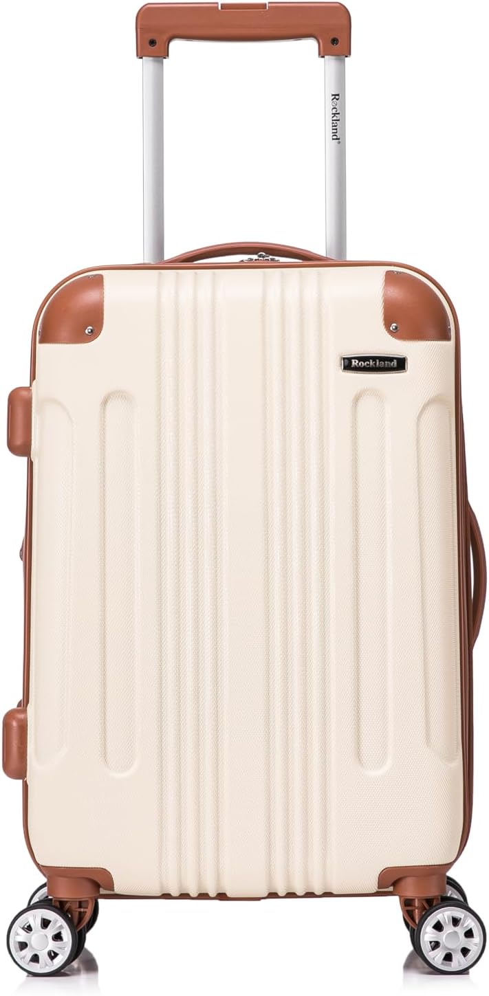 London Hardside Spinner Wheel Luggage, Champagne, Carry-On 20-Inch, 22"X13. 5"x10" (with wheels)