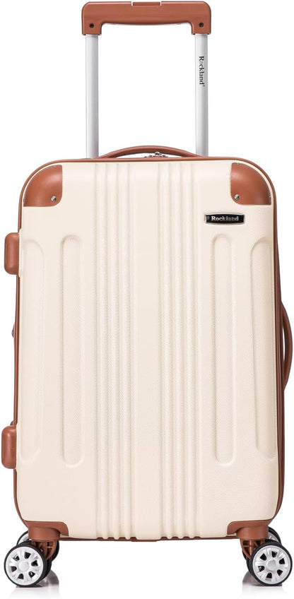 London Hardside Spinner Wheel Luggage, Champagne, Carry-On 20-Inch, 22"X13. 5"x10" (with wheels)
