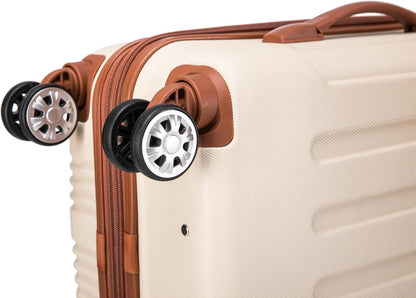 London Hardside Spinner Wheel Luggage, Champagne, Carry-On 20-Inch, 22"X13. 5"x10" (with wheels)