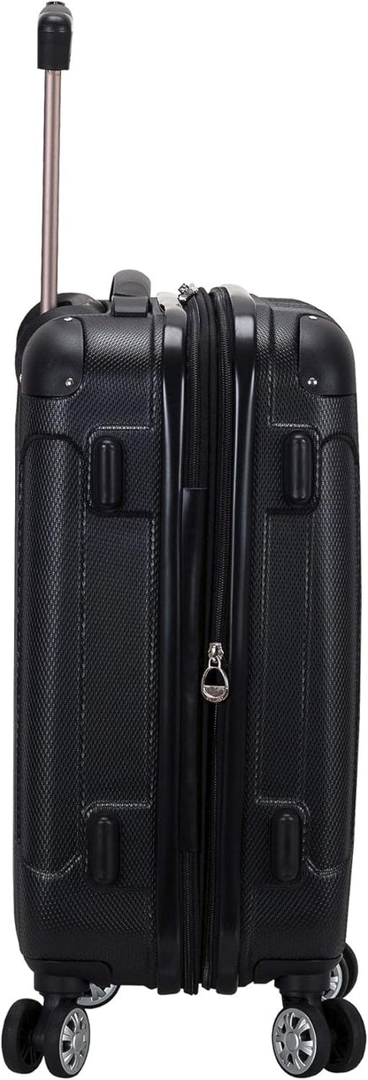London Hardside Spinner Wheel Luggage, Champagne, Carry-On 20-Inch, 22"X13. 5"x10" (with wheels)