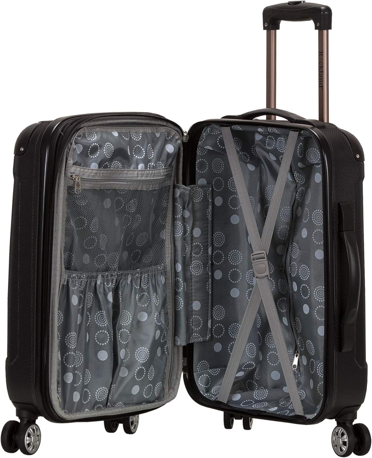 London Hardside Spinner Wheel Luggage, Champagne, Carry-On 20-Inch, 22"X13. 5"x10" (with wheels)