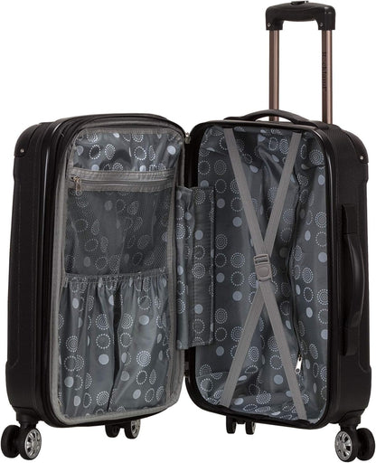 London Hardside Spinner Wheel Luggage, Champagne, Carry-On 20-Inch, 22"X13. 5"x10" (with wheels)