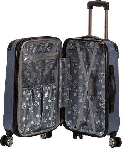 London Hardside Spinner Wheel Luggage, Champagne, Carry-On 20-Inch, 22"X13. 5"x10" (with wheels)