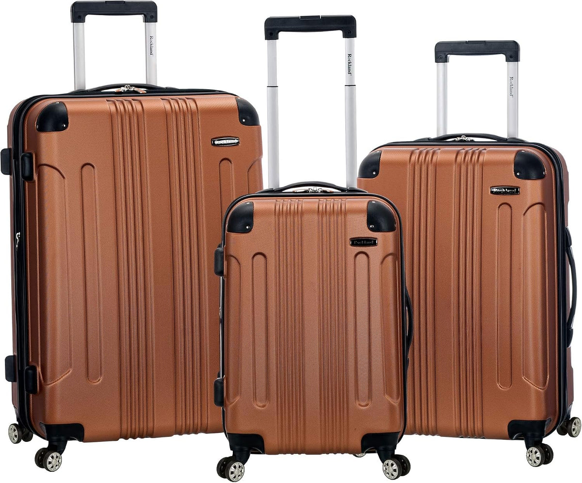 London Hardside Spinner Wheel Luggage, Champagne, Carry-On 20-Inch, 22"X13. 5"x10" (with wheels)