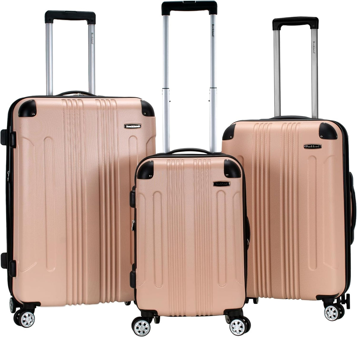 London Hardside Spinner Wheel Luggage, Champagne, Carry-On 20-Inch, 22"X13. 5"x10" (with wheels)