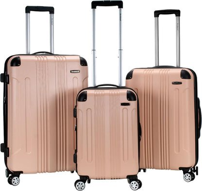London Hardside Spinner Wheel Luggage, Champagne, Carry-On 20-Inch, 22"X13. 5"x10" (with wheels)