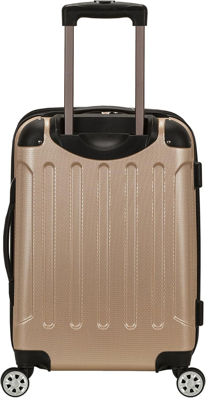 London Hardside Spinner Wheel Luggage, Champagne, Carry-On 20-Inch, 22"X13. 5"x10" (with wheels)