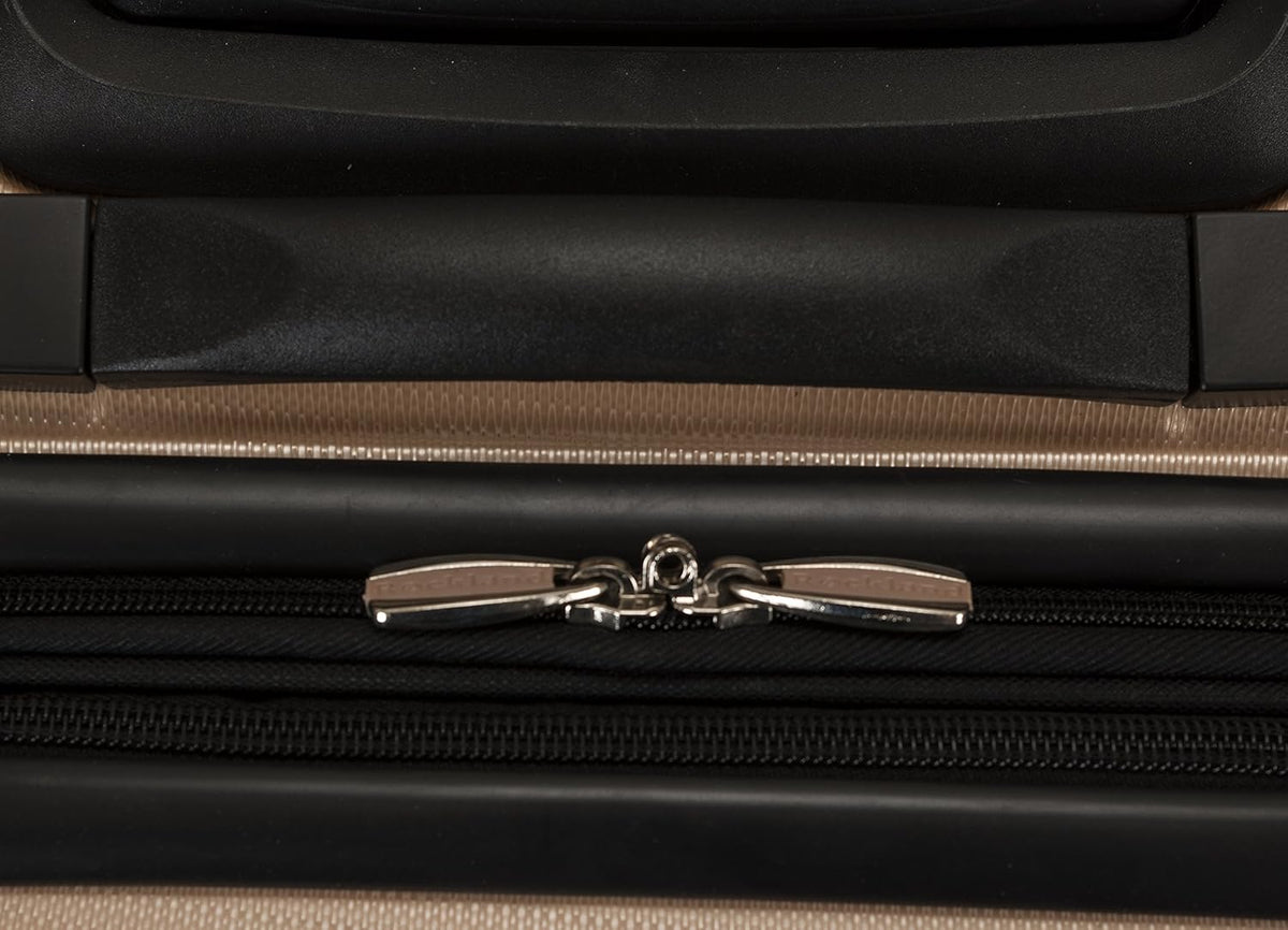 London Hardside Spinner Wheel Luggage, Champagne, Carry-On 20-Inch, 22"X13. 5"x10" (with wheels)