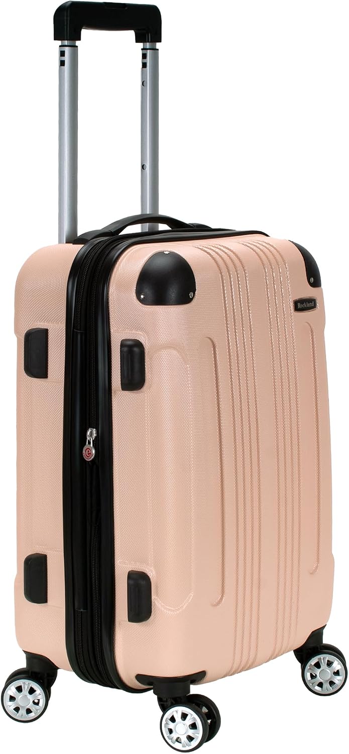 London Hardside Spinner Wheel Luggage, Champagne, Carry-On 20-Inch, 22"X13. 5"x10" (with wheels)