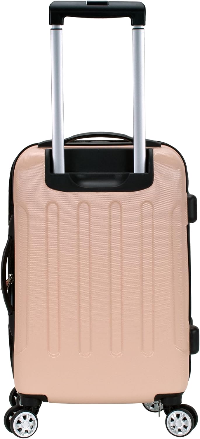London Hardside Spinner Wheel Luggage, Champagne, Carry-On 20-Inch, 22"X13. 5"x10" (with wheels)
