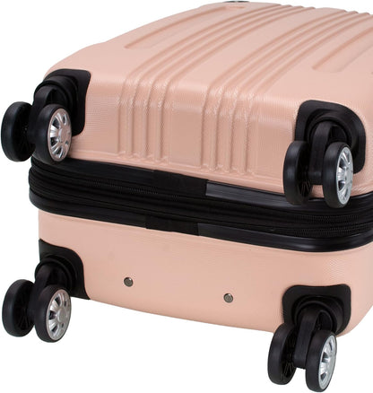 London Hardside Spinner Wheel Luggage, Champagne, Carry-On 20-Inch, 22"X13. 5"x10" (with wheels)
