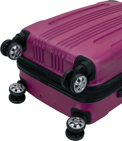London Hardside Spinner Wheel Luggage, Champagne, Carry-On 20-Inch, 22"X13. 5"x10" (with wheels)