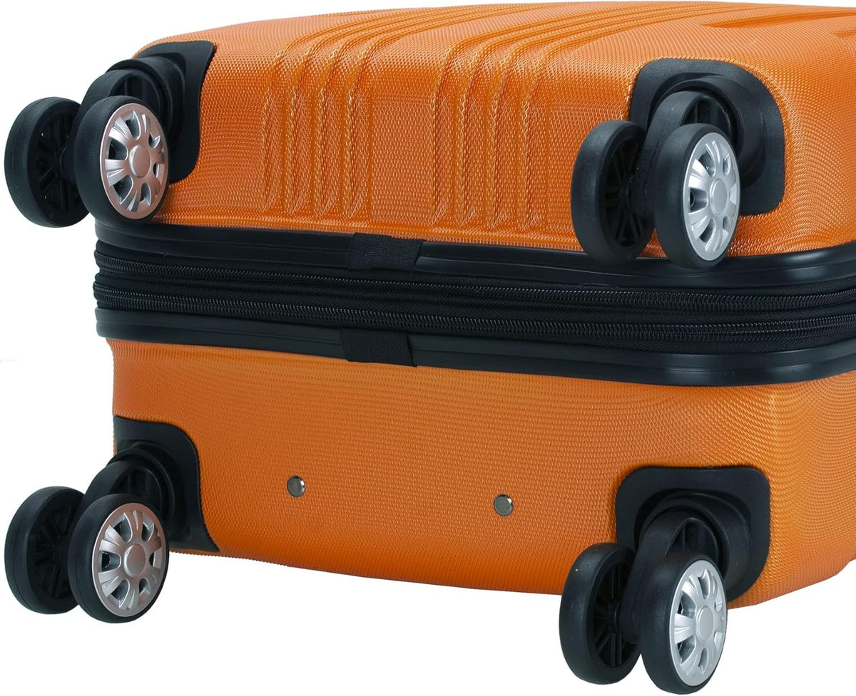 London Hardside Spinner Wheel Luggage, Champagne, Carry-On 20-Inch, 22"X13. 5"x10" (with wheels)