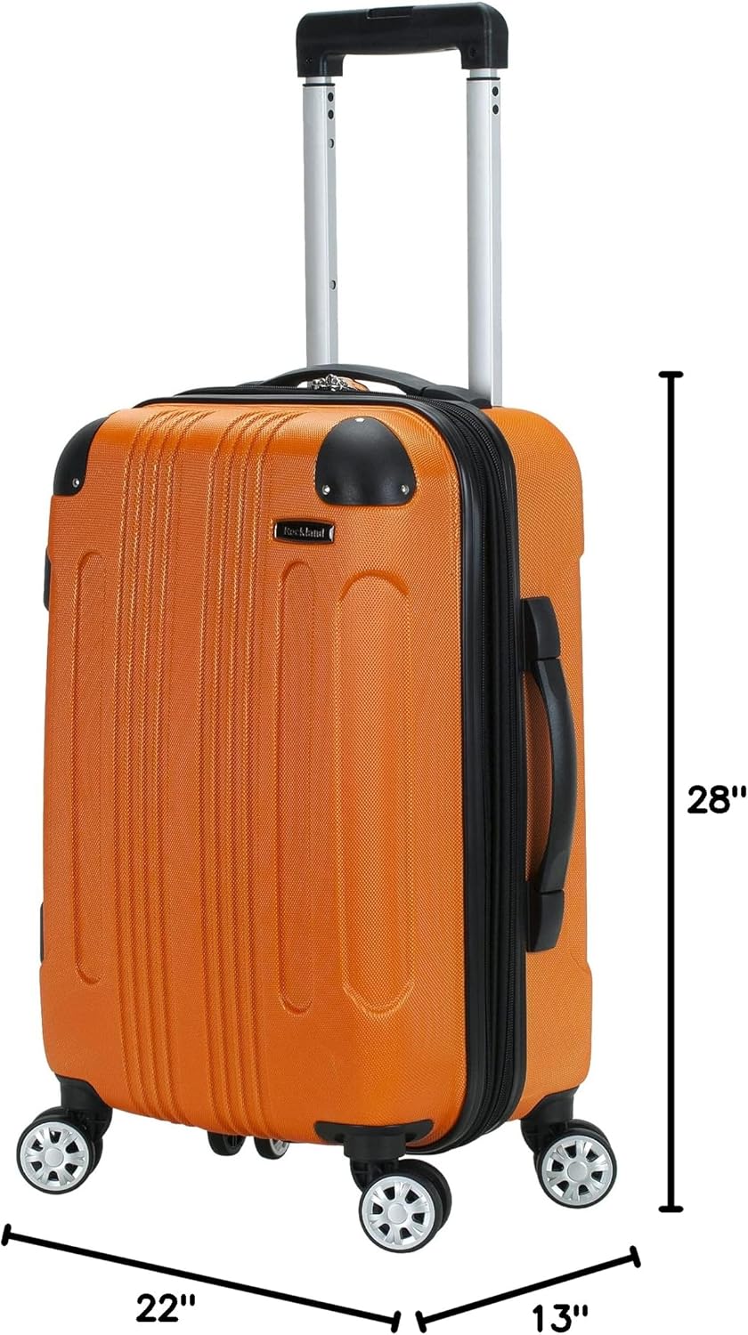 London Hardside Spinner Wheel Luggage, Champagne, Carry-On 20-Inch, 22"X13. 5"x10" (with wheels)