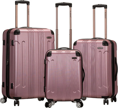 London Hardside Spinner Wheel Luggage, Champagne, Carry-On 20-Inch, 22"X13. 5"x10" (with wheels)