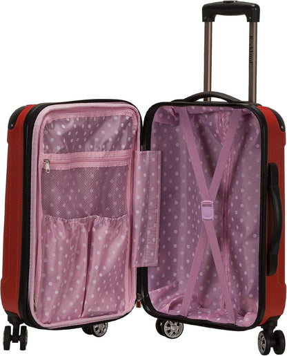 London Hardside Spinner Wheel Luggage, Champagne, Carry-On 20-Inch, 22"X13. 5"x10" (with wheels)