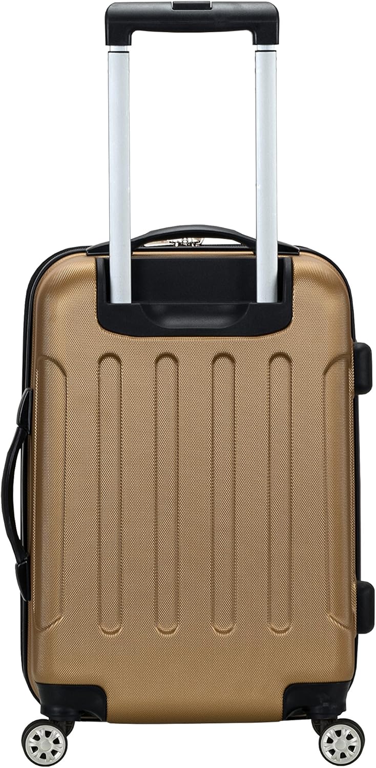 London Hardside Spinner Wheel Luggage, Champagne, Carry-On 20-Inch, 22"X13. 5"x10" (with wheels)