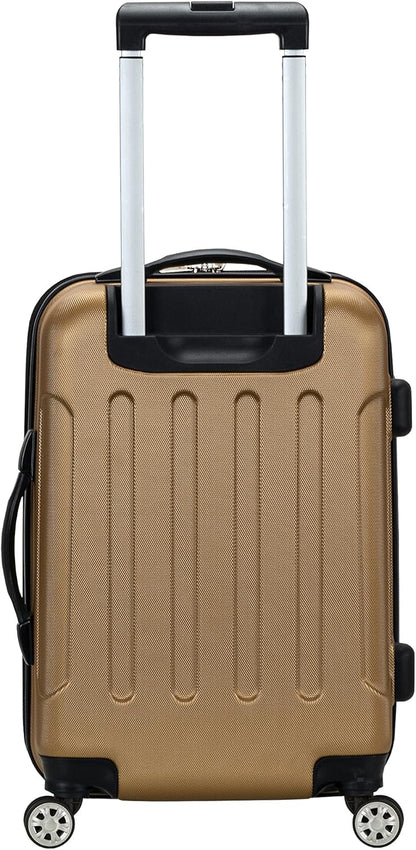 London Hardside Spinner Wheel Luggage, Champagne, Carry-On 20-Inch, 22"X13. 5"x10" (with wheels)