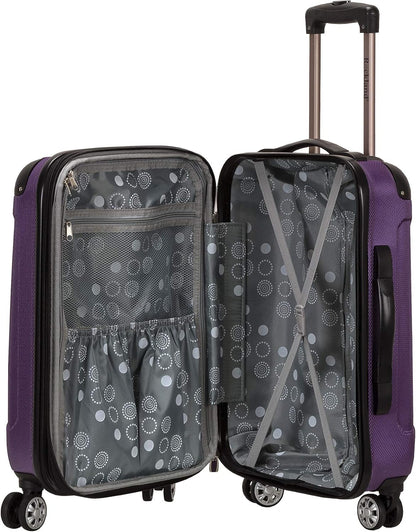 London Hardside Spinner Wheel Luggage, Champagne, Carry-On 20-Inch, 22"X13. 5"x10" (with wheels)