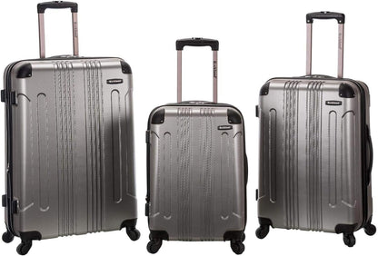 London Hardside Spinner Wheel Luggage, Champagne, Carry-On 20-Inch, 22"X13. 5"x10" (with wheels)