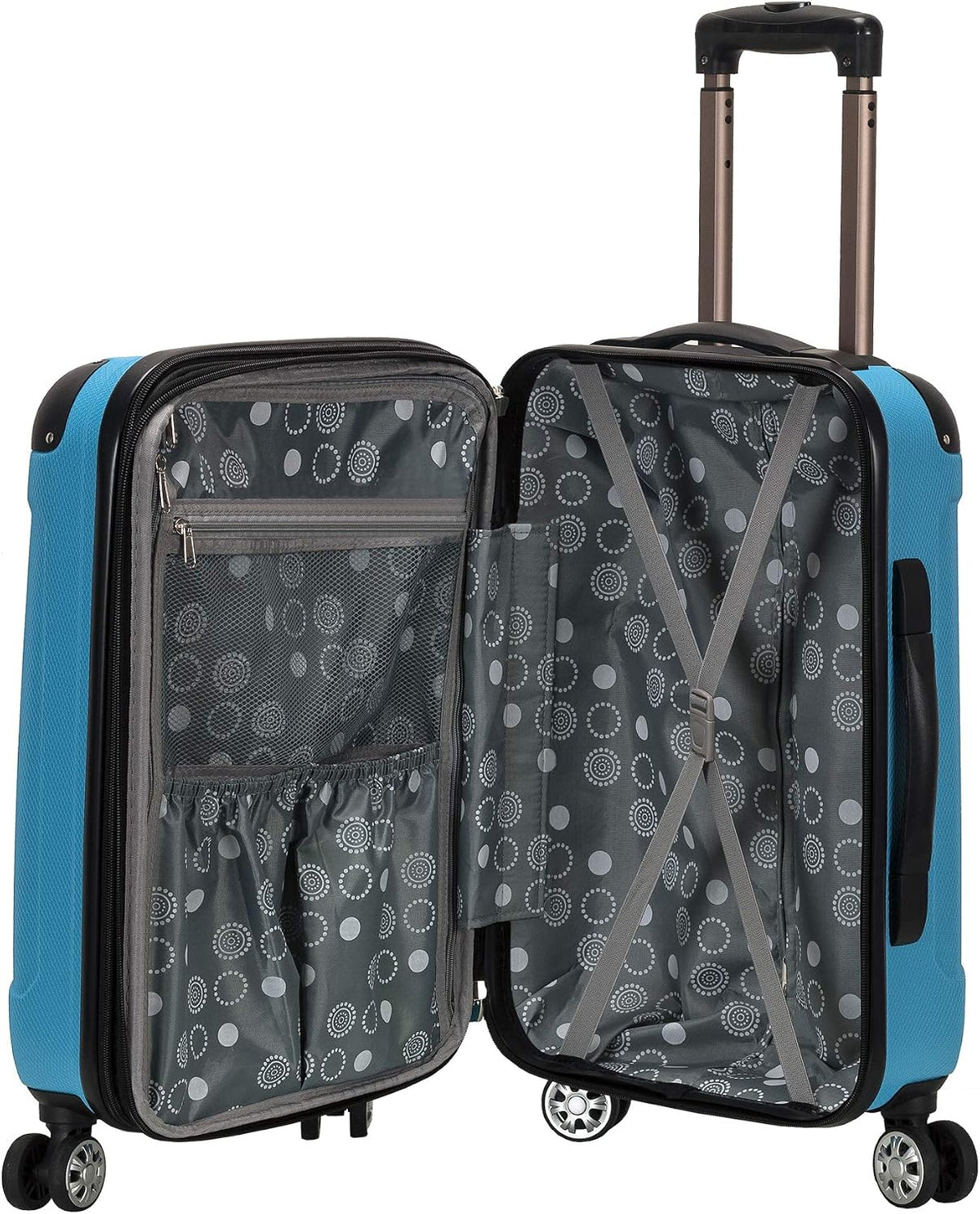 London Hardside Spinner Wheel Luggage, Champagne, Carry-On 20-Inch, 22"X13. 5"x10" (with wheels)