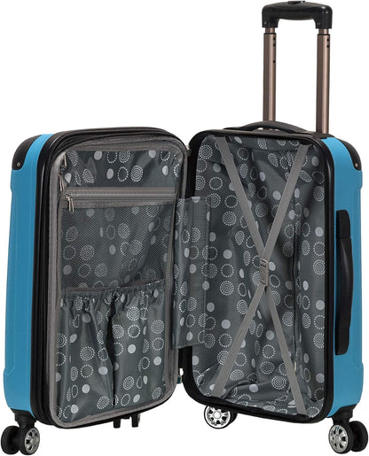 London Hardside Spinner Wheel Luggage, Champagne, Carry-On 20-Inch, 22"X13. 5"x10" (with wheels)