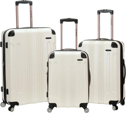 London Hardside Spinner Wheel Luggage, Champagne, Carry-On 20-Inch, 22"X13. 5"x10" (with wheels)