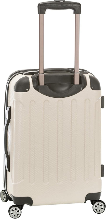 London Hardside Spinner Wheel Luggage, Champagne, Carry-On 20-Inch, 22"X13. 5"x10" (with wheels)