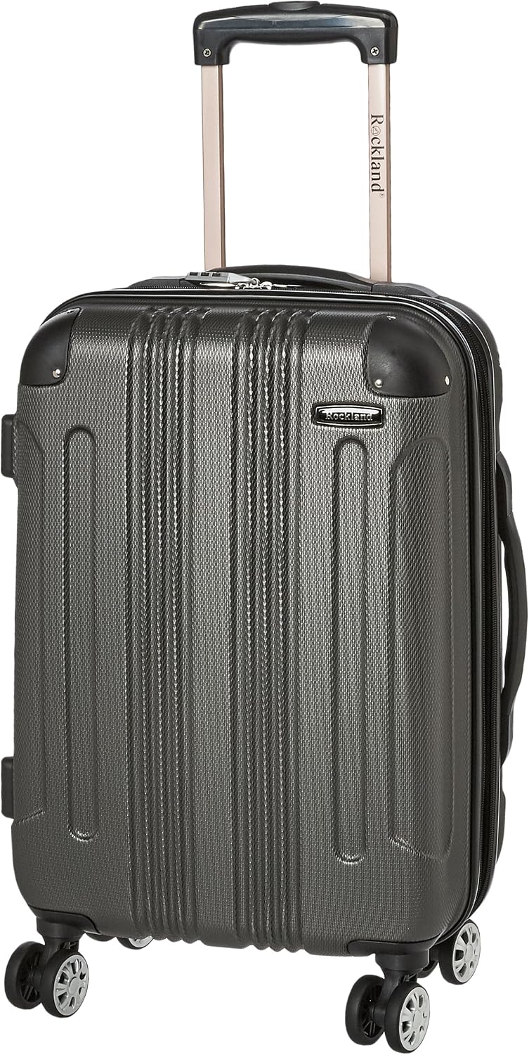London Hardside Spinner Wheel Luggage, Champagne, Carry-On 20-Inch, 22"X13. 5"x10" (with wheels)
