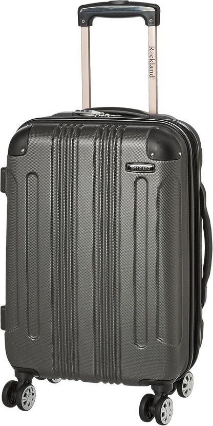 London Hardside Spinner Wheel Luggage, Champagne, Carry-On 20-Inch, 22"X13. 5"x10" (with wheels)