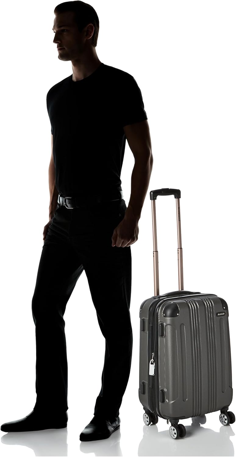 London Hardside Spinner Wheel Luggage, Champagne, Carry-On 20-Inch, 22"X13. 5"x10" (with wheels)