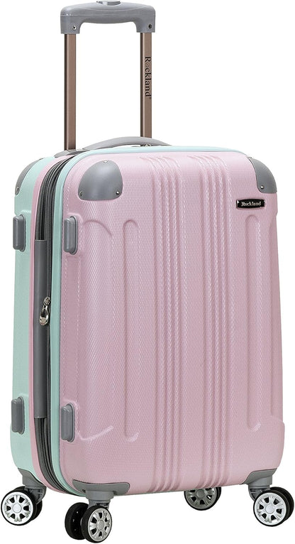 London Hardside Spinner Wheel Luggage, Champagne, Carry-On 20-Inch, 22"X13. 5"x10" (with wheels)
