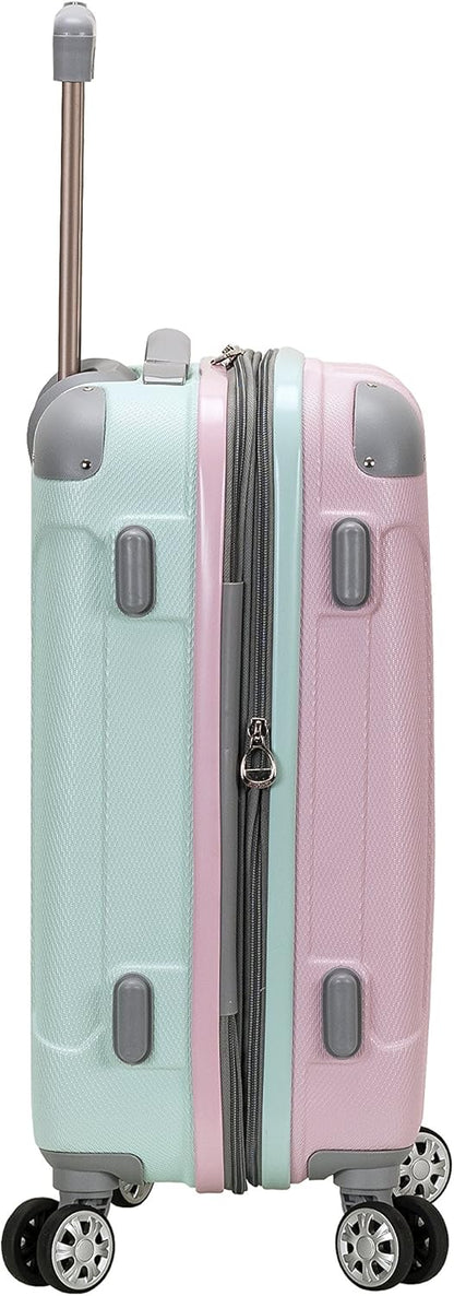 London Hardside Spinner Wheel Luggage, Champagne, Carry-On 20-Inch, 22"X13. 5"x10" (with wheels)