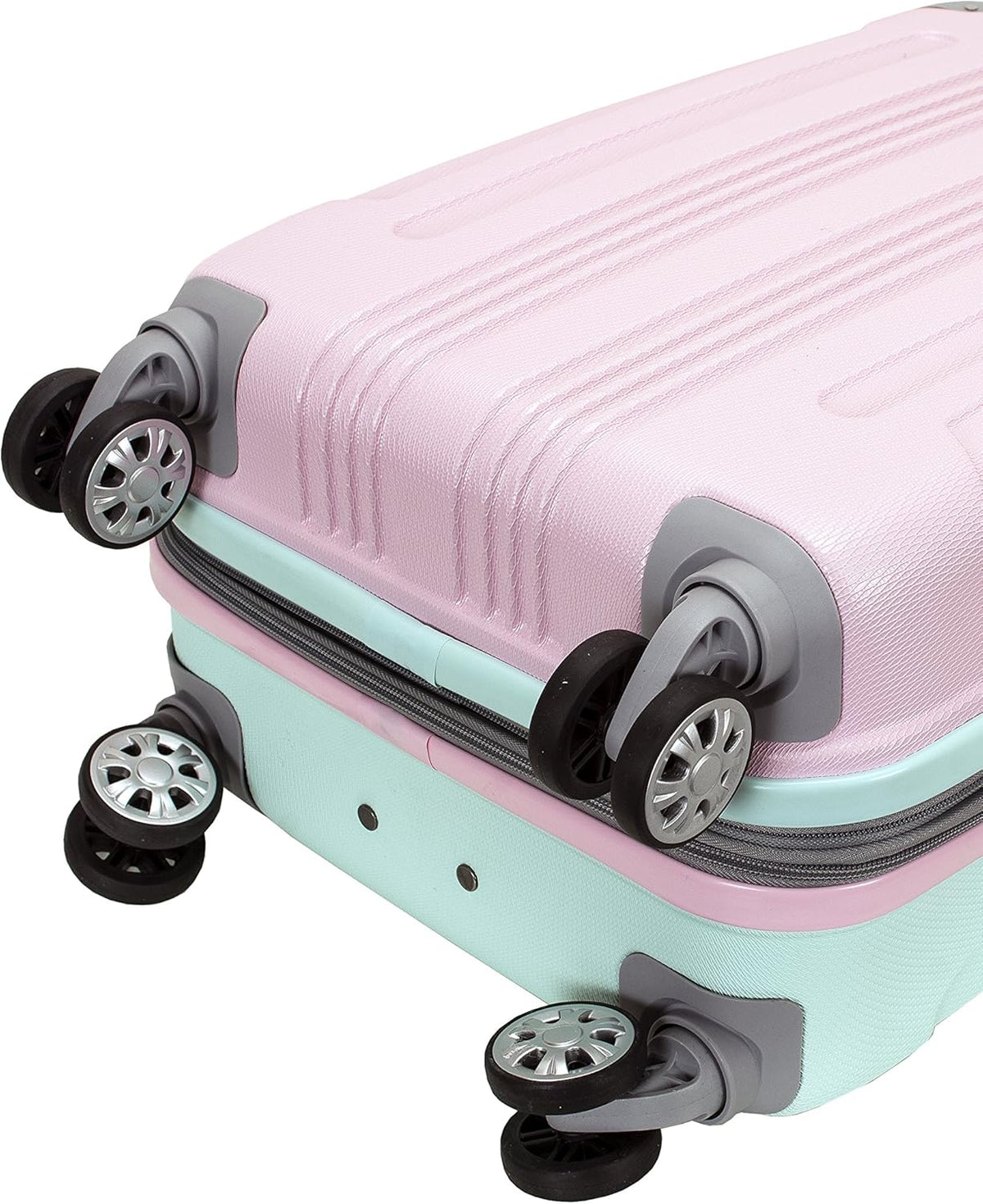 London Hardside Spinner Wheel Luggage, Champagne, Carry-On 20-Inch, 22"X13. 5"x10" (with wheels)
