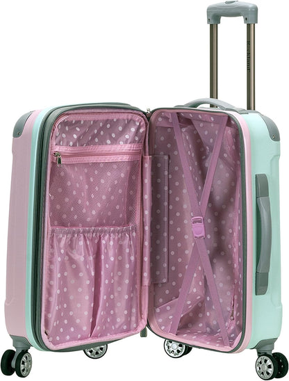 London Hardside Spinner Wheel Luggage, Champagne, Carry-On 20-Inch, 22"X13. 5"x10" (with wheels)