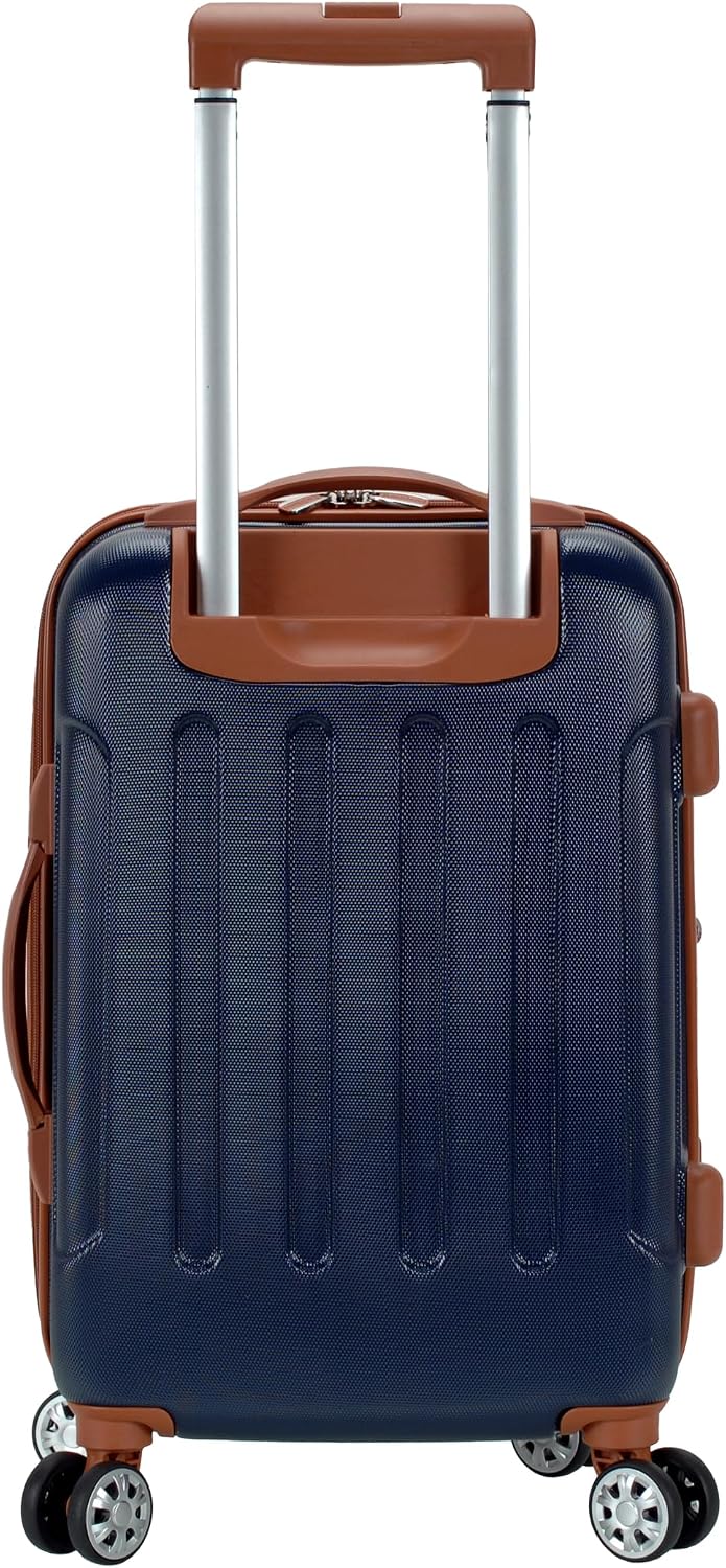 London Hardside Spinner Wheel Luggage, Champagne, Carry-On 20-Inch, 22"X13. 5"x10" (with wheels)